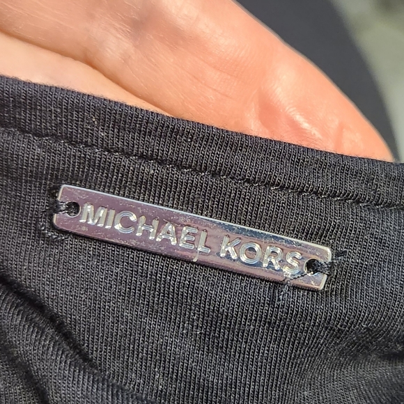 MICHAEL KORS LS Black Wrap Front Top EUC - Picture 4 of 6